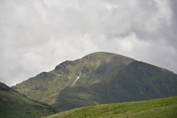 clouds over the mountains