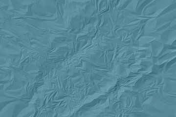 crumpled blue paper background close up