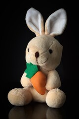 easter bunny with easter eggs