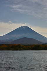 精進湖から見た富士山