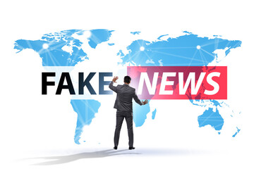 Fake news concept in information manipulation concept