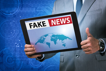 Fake news concept in information manipulation concept