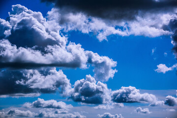 blue sky with clouds