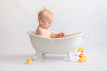 we teach the child not to be afraid of water