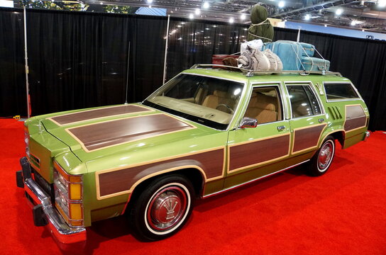 Philadelphia, Pennsylvania, U.S.A - February 10, 2019 - The original Griswold station wagon car from the movie 'Vacation'