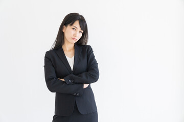 Obraz premium 考える女性 ビジネス