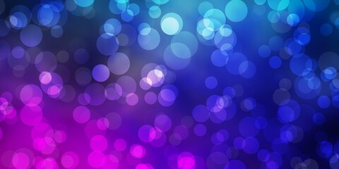 Dark Blue, Red vector background with spots.