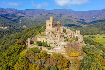 Castle of Requesens la Jonquera Catalonia Spain.