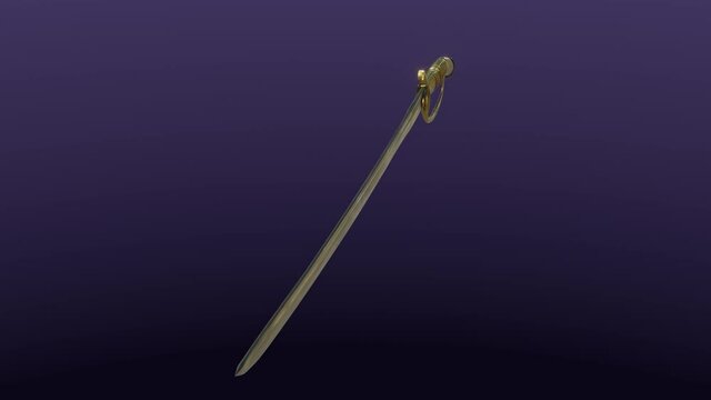Dragoon Officer's Sabre, cg, camera orbits