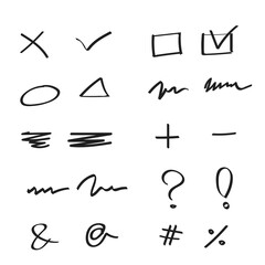 핸드 드로잉 필기&기호