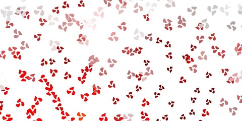 Light orange vector texture with memphis shapes.