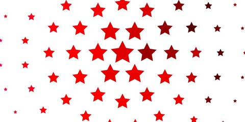 Light Pink vector template with neon stars.