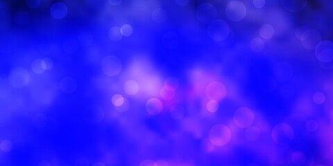 Dark Purple vector template with circles.