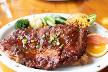 ribs on plate