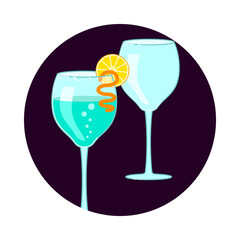 Exotic cocktail Social Media icon