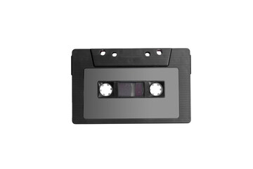 Obraz premium Close up view of old audiotape cassette