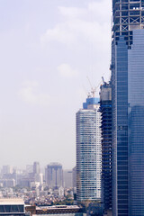 Jakarta city skyline with urban skyscrapers in the day