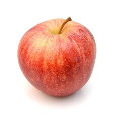 Fresh red apples isolated on white background 