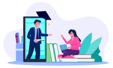 online courses, online tutorials, distance learning