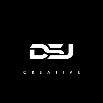 DSJ Letter Initial Logo Design Template Vector Illustration	
