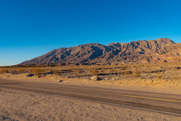USA, CA, Death Valley National Park, October the 31 2020, scenic  view. Dante Peak.