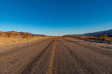 USA, CA, Death Valley National Park, October the 31 2020, scenic  view. Dante Peak.