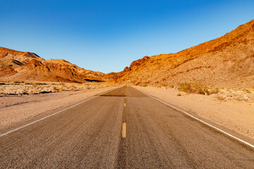 USA, CA, Death Valley National Park, October the 31 2020, scenic  view. Dante Peak.