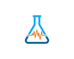 Bottle laboratory with medical pulse inside