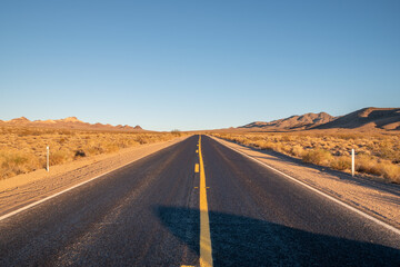 USA, CA, Death Valley National Park, October the 31 2020, scenic  view. Dante Peak.