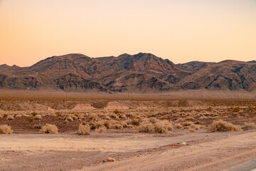 Fototapeta na wymiar USA, CA, Death Valley National Park, October the 31 2020, scenic view. Dante Peak.
