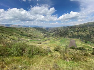 Naklejka premium landscape in the mountains