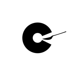 C letter with a tablespoon icon
