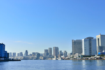 Fototapeta na wymiar 竹芝付近から東京湾の眺め