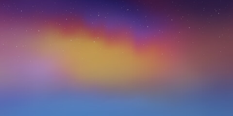 Fototapeta premium Polar lights, starry sky. Northern landscapes. Vector illustration, EPS10 