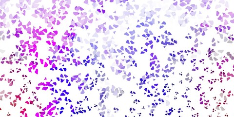 Light purple, pink vector template with abstract forms.