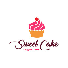 Modern vector graphic of cake, Perfect for cake store, restaurant, cooking, chef, etc.