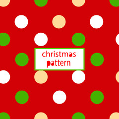 seamless pattern with circles ofwhite and green color