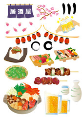 宴会　飲み会　忘年会のイラスト素材セット © ヨーグル