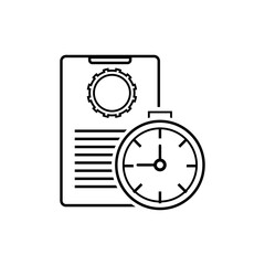 Organize, project, time, time management icon eps ten