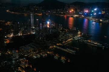 Fototapeta premium hong kong night view