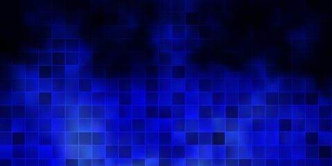 Dark BLUE vector template with rectangles.