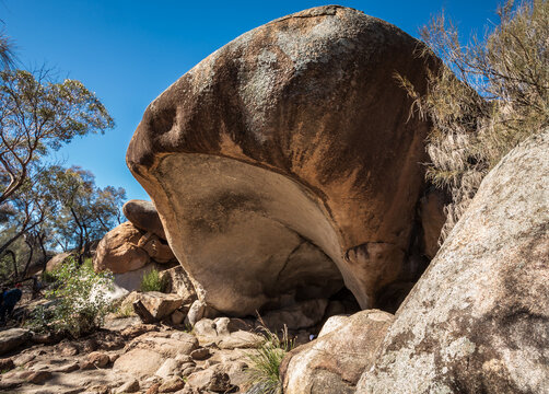 Landscape view of "Hippo's Yawn"  - Wave Rock, Western Australia