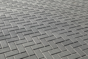 area of ceramic bricks herringbone pattern