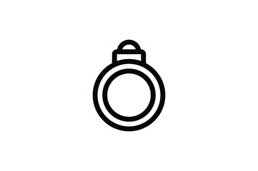 Jewelry Outline Icon - Ring