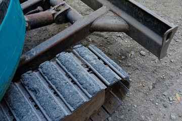 ブルドーザーのキャタピラー