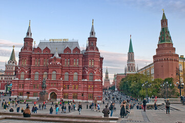 Historical Museum on Red Square. Moscow, Russia