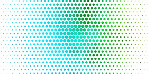 Light Blue, Green vector background with spots.