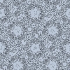 floral seamless pattern on a light background