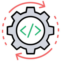 
A html source code on laptop screen presenting web development concept 
