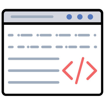 
A html source code on laptop screen presenting web development concept 
